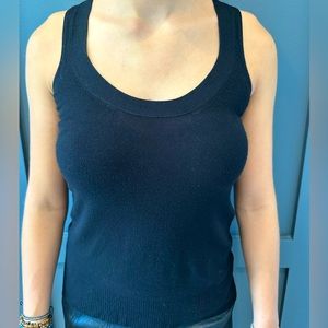 Black sleeveless top